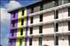 Hotel Verde’s photovoltaic panels provide shade as well as power.